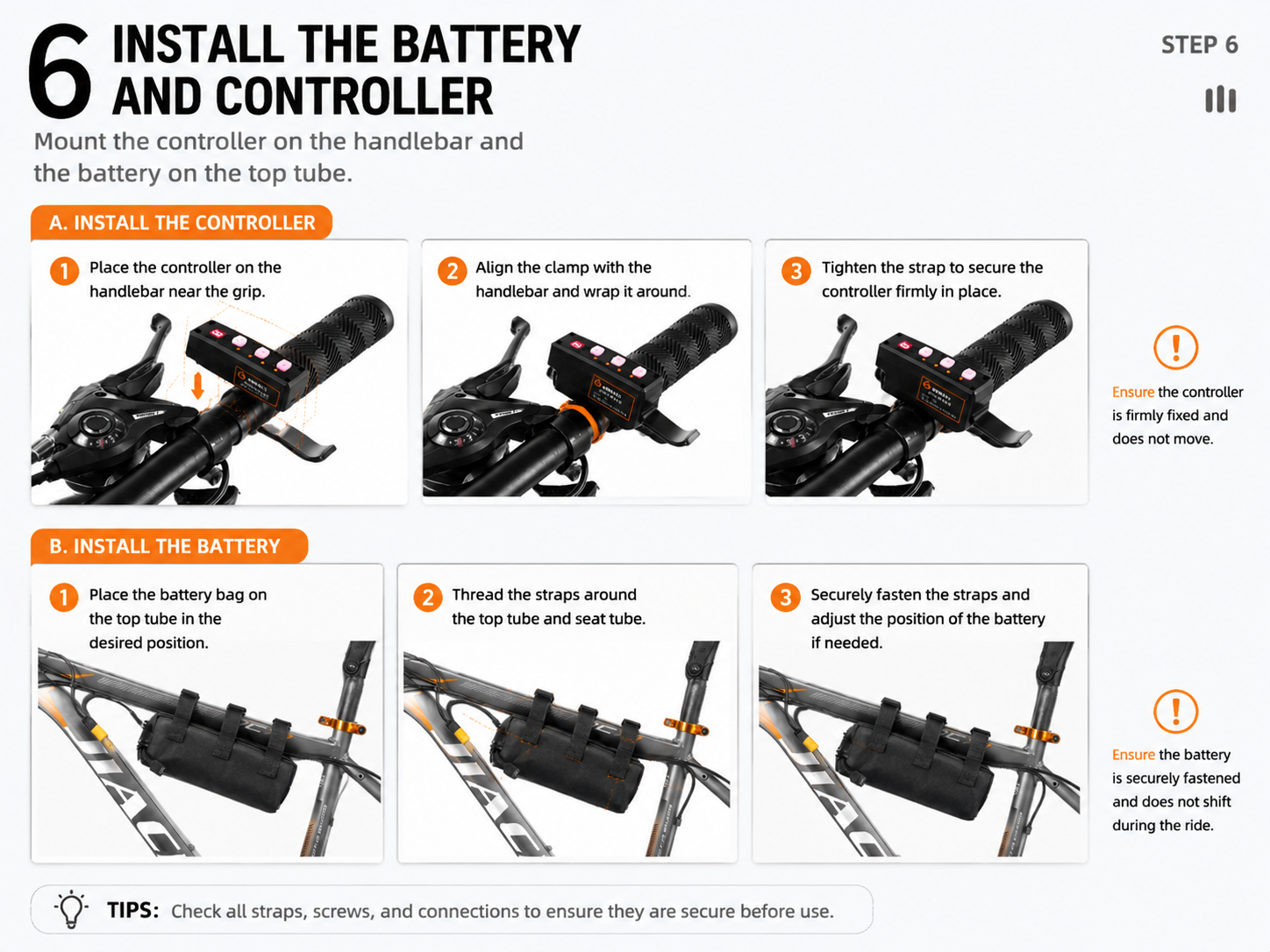 Install the Battery & Controller