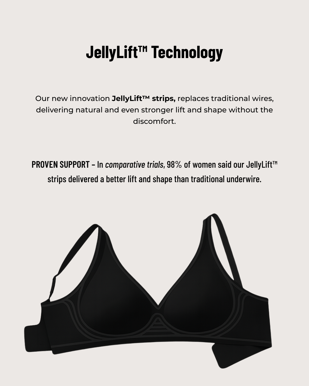 Seamless Scalloped Wireless Jelly Bra