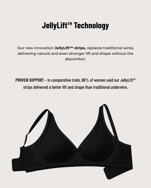 Seamless Scalloped Wireless Jelly Bra