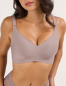 Seamless Comfort Full Coverage Jelly Bra - Grey