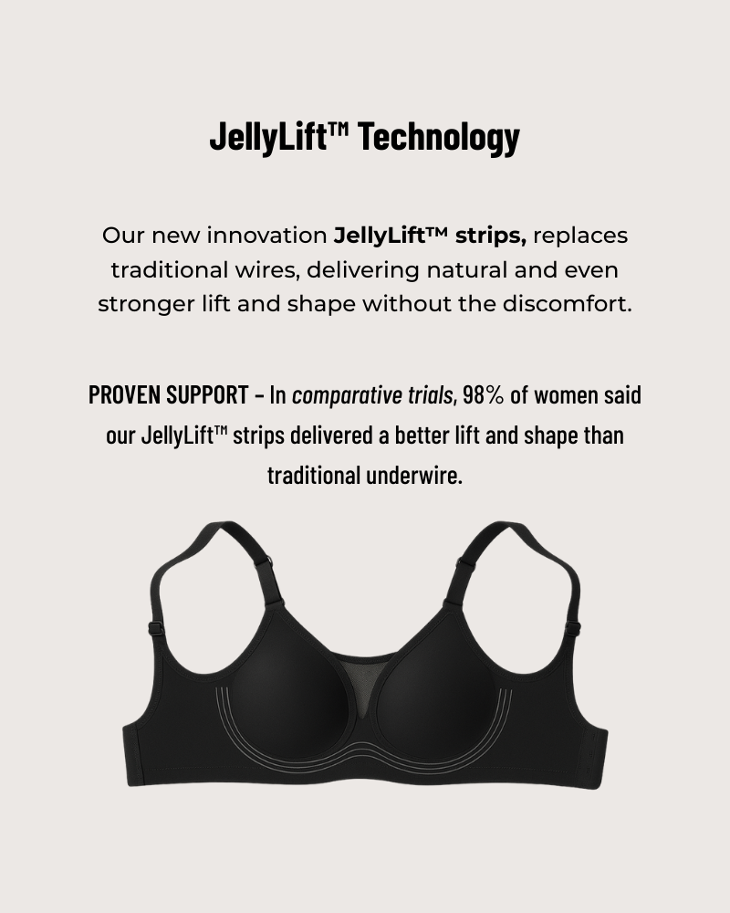 Seamless Scalloped Wireless Jelly Bra With Detail