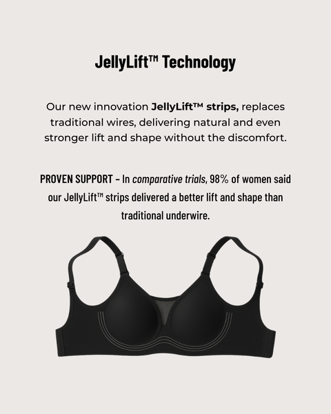 Seamless Scalloped Wireless Jelly Bra With Detail