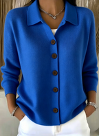 Clearance Sale🔥Women Cotton Plain Long Sleeve Comfy Casual Cardigan