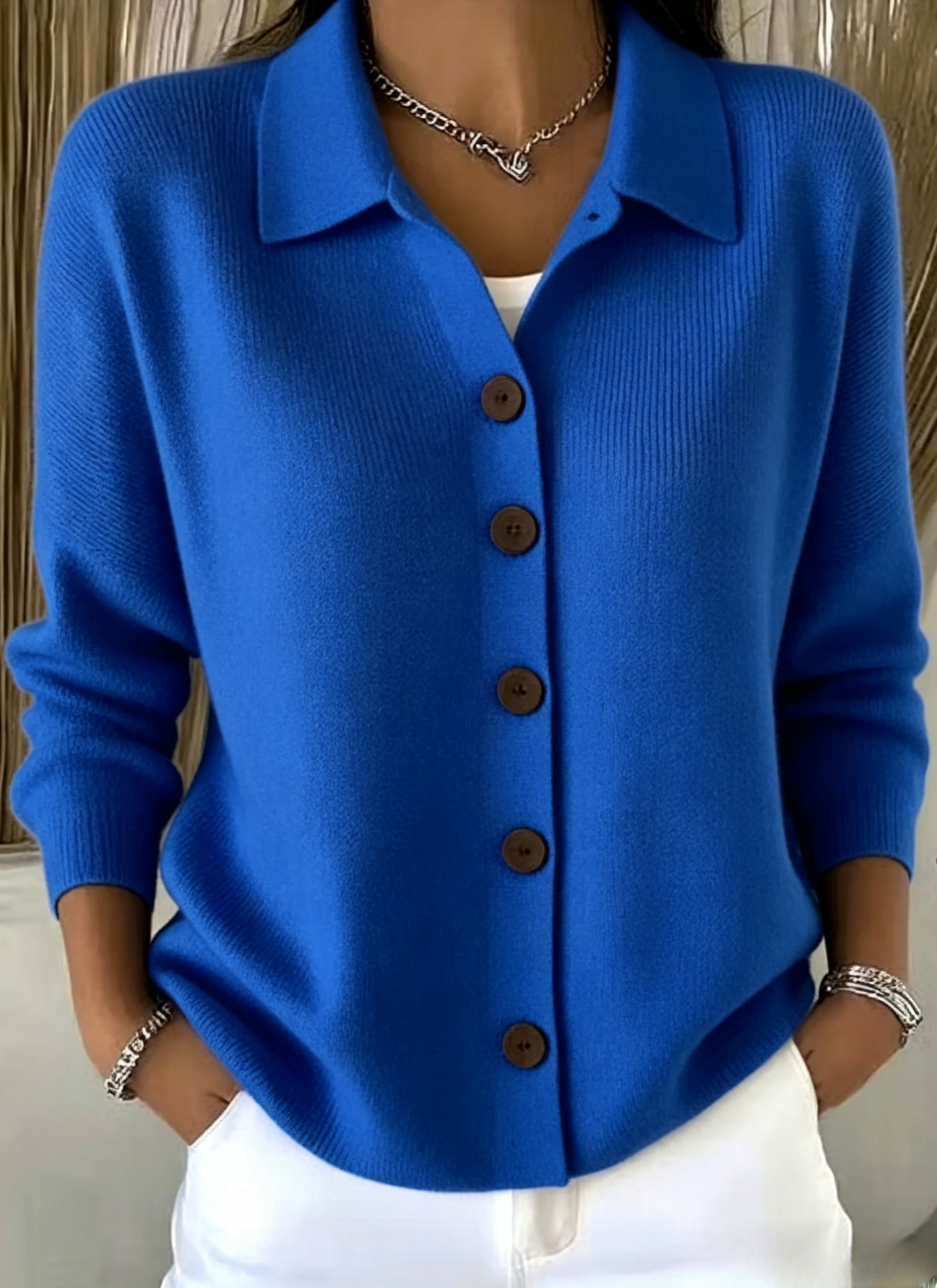 Clearance Sale🔥Women Cotton Plain Long Sleeve Comfy Casual Cardigan