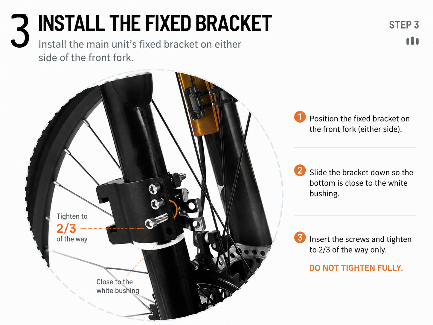 Install the Fixed Bracket